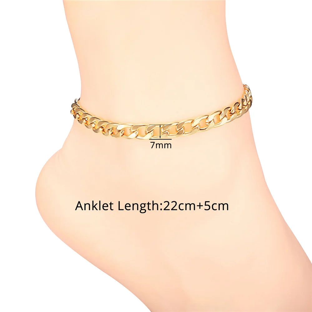 Figaro Bead Chain Anklet for Women And Girls