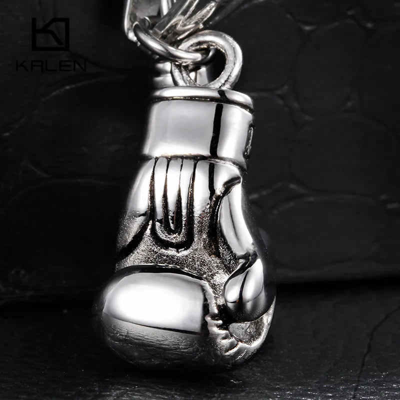 Check Out Our Mobile Watch Price, Men Stainless Steel Boxing Fist Chain Link Fashion Necklace