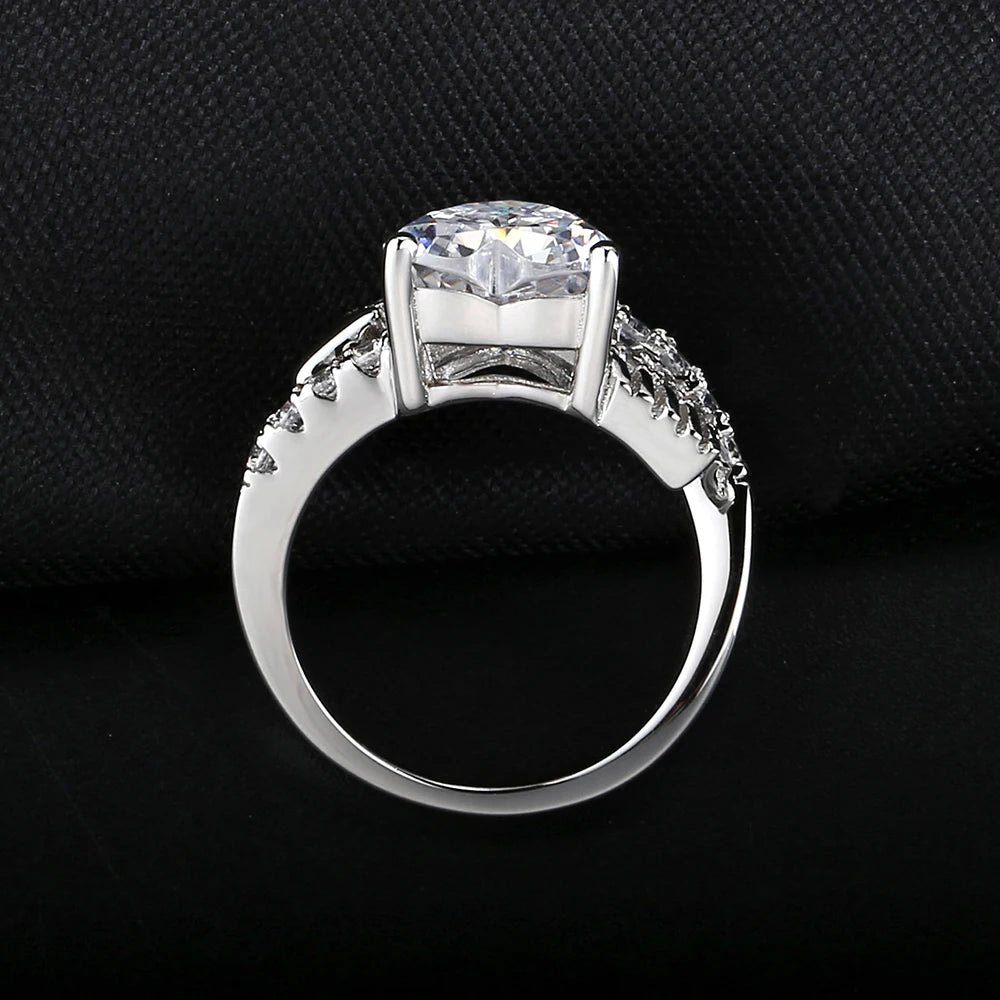 Check Out Our Mobile Watch Price, Heart Cubic Zirconia Wedding Engagement Ring For Women