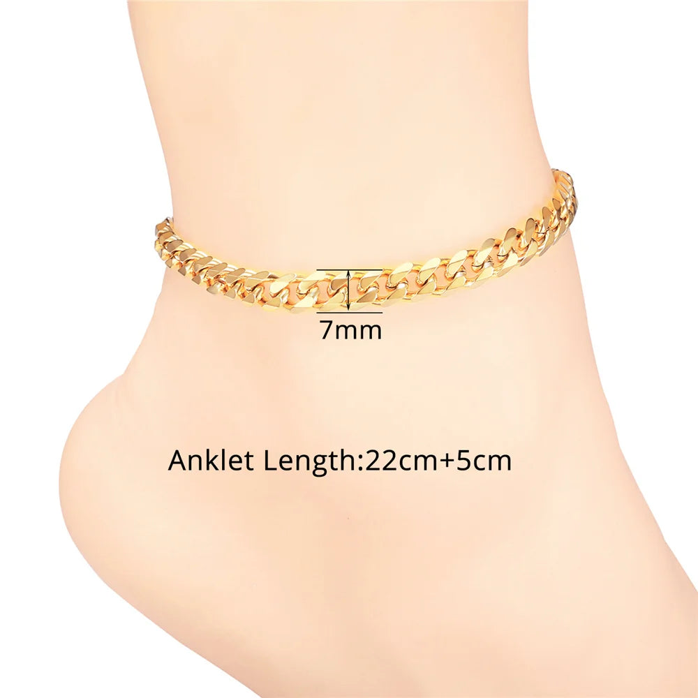Figaro Bead Chain Anklet for Women And Girls