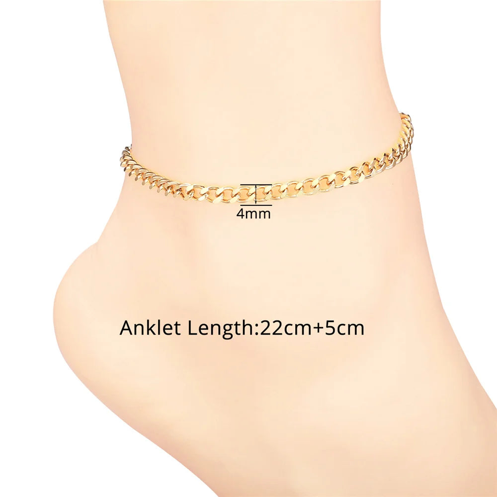 Figaro Bead Chain Anklet for Women And Girls