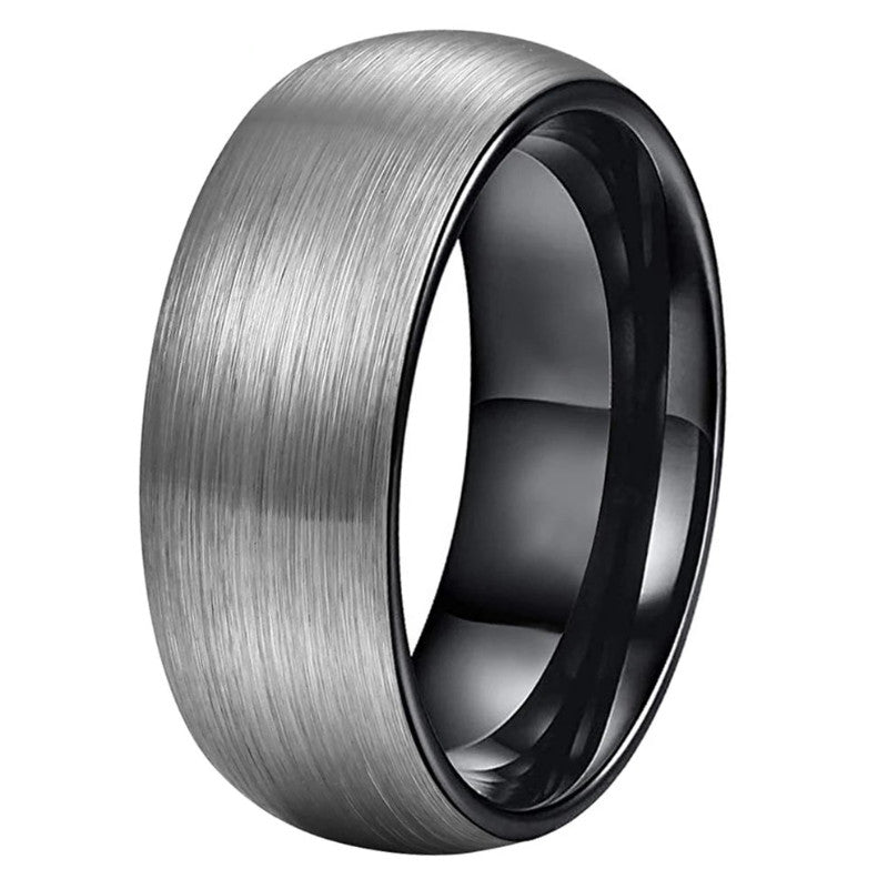 Men, Womens Domed Brushed Engagement Ring