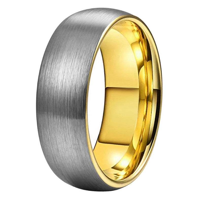 Men, Womens Domed Brushed Engagement Ring