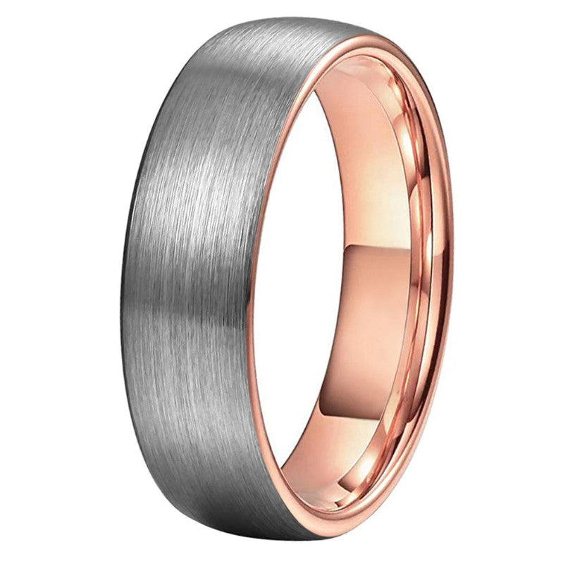Men, Womens Domed Brushed Engagement Ring