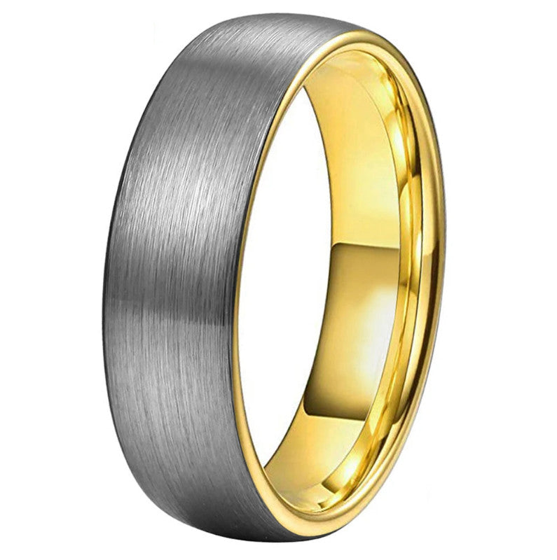 Men, Womens Domed Brushed Engagement Ring