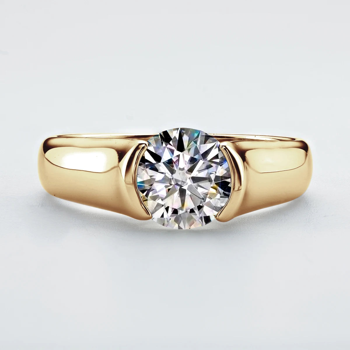 Check Out Our Mobile Watch Price, 925 Silver Solitaire Promise Moissanite Ring For Women