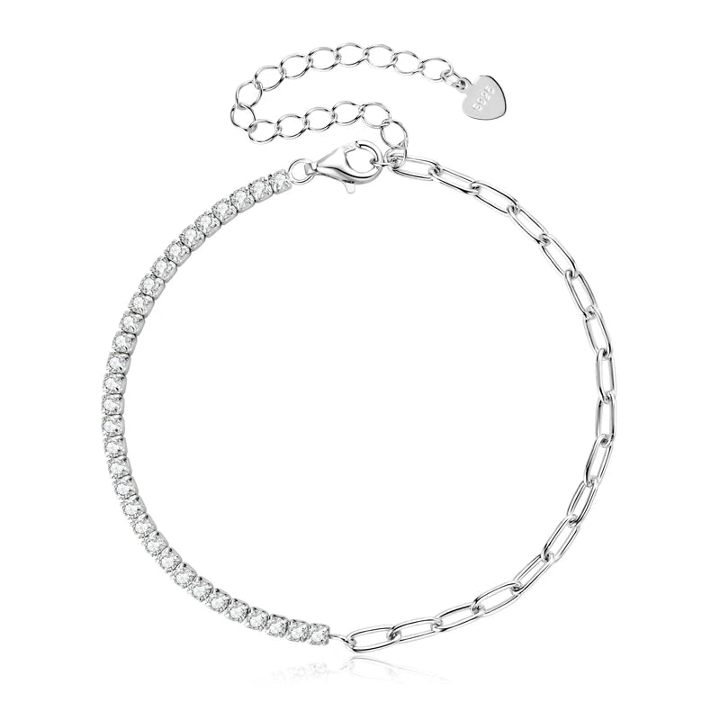 18k Gold Plated Moissanite Cuban Bracelet for Women & Men