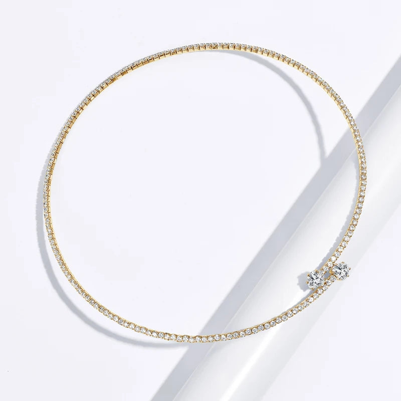Check Out Our Mobile Watch Price, Women Heart Cut Moissanite Collar Necklace Sterling Silver