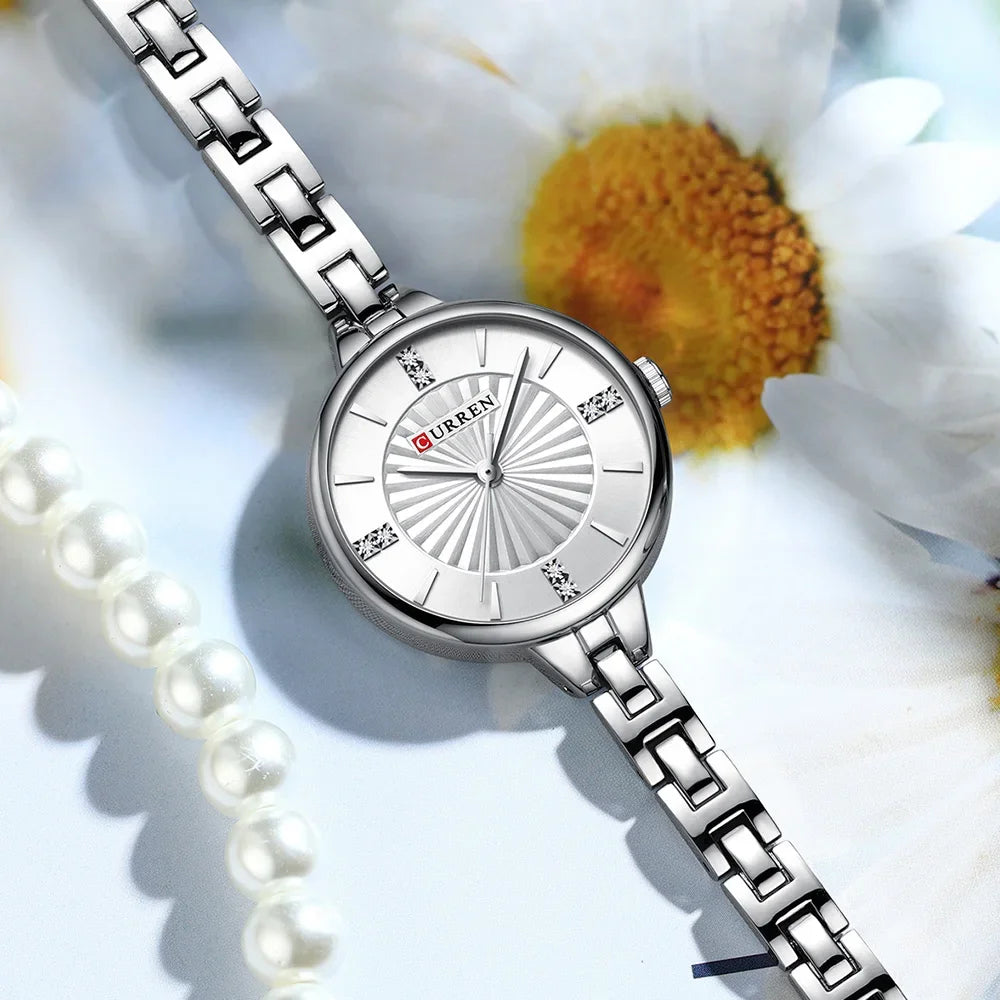 Womens Quartz Waterproof Diamond Watch