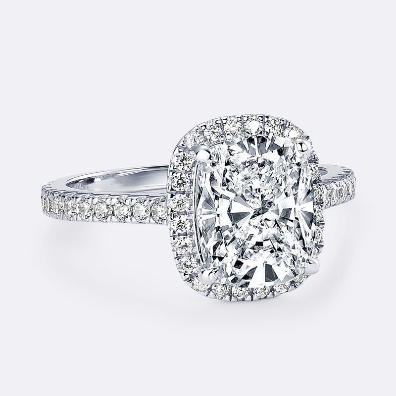 Check Out Our Mobile Watch Price, Womens Cushion Cut Moissanite Wedding Ring Sterling Sliver