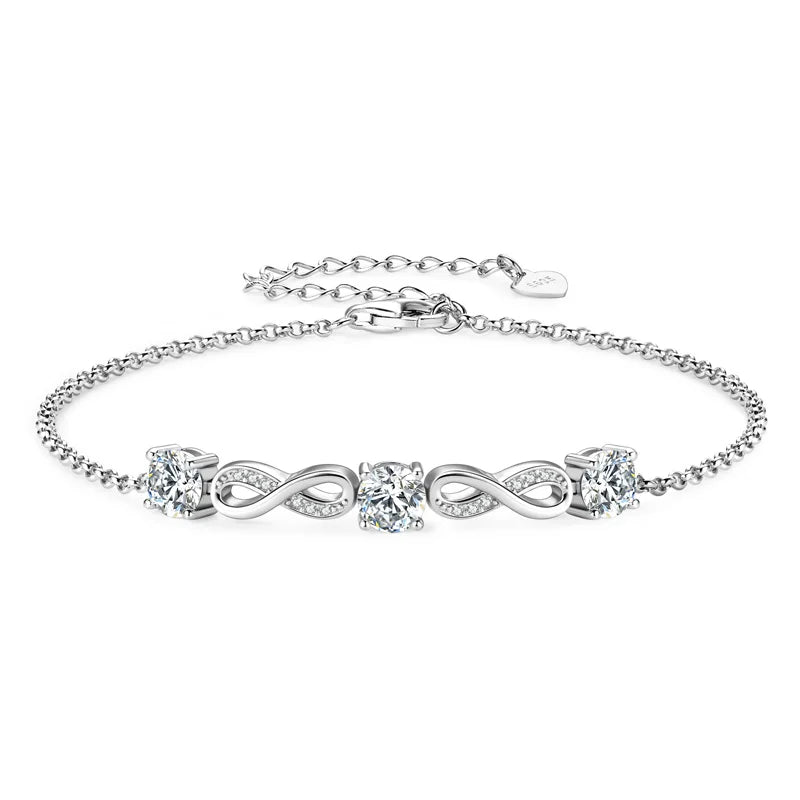 Check Out Our Mobile Watch Price, Womens 18k Gold Plated Moissanite Bracelet Silver Bracelet