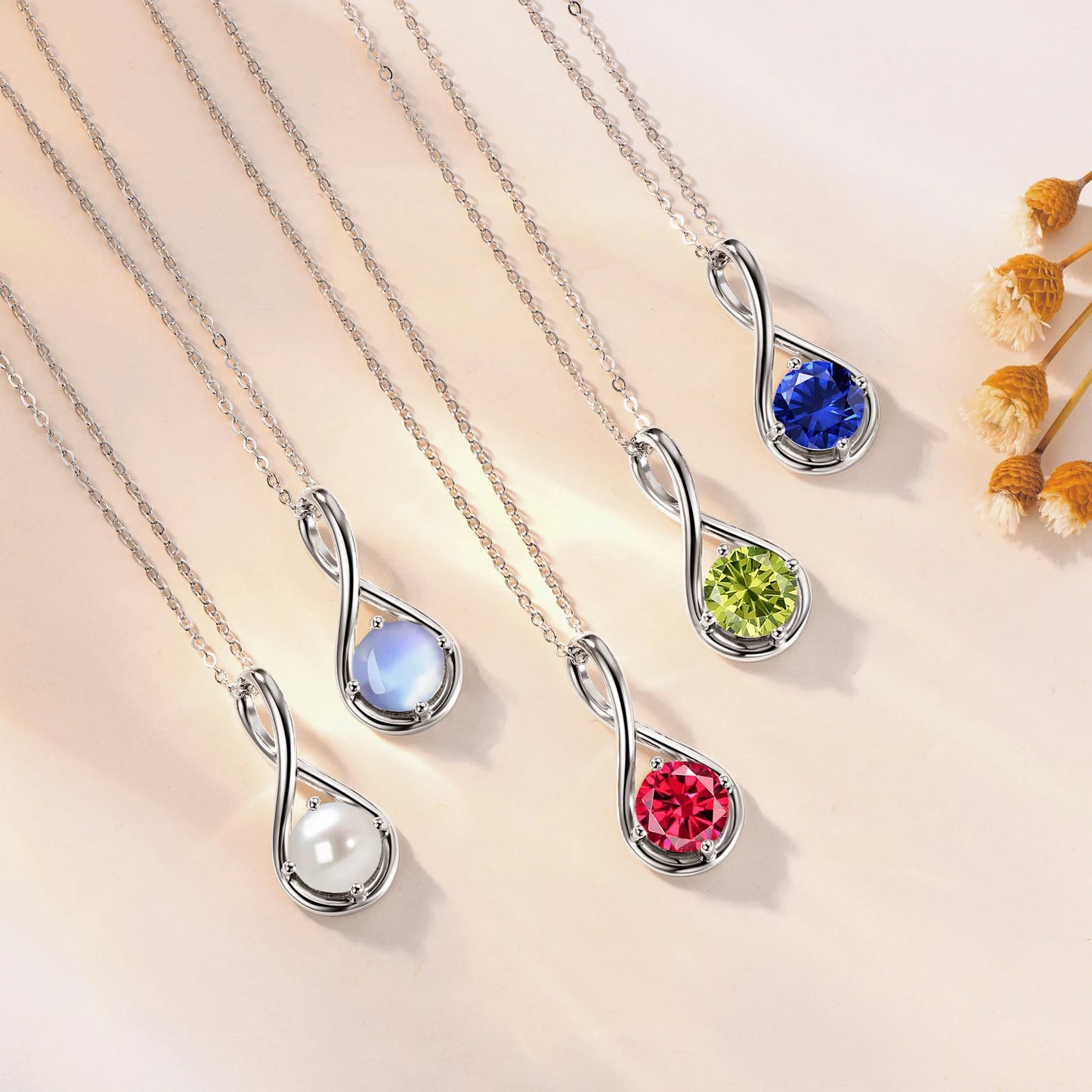 Designer Fashion Necklaces Pearl Birthstone Necklace