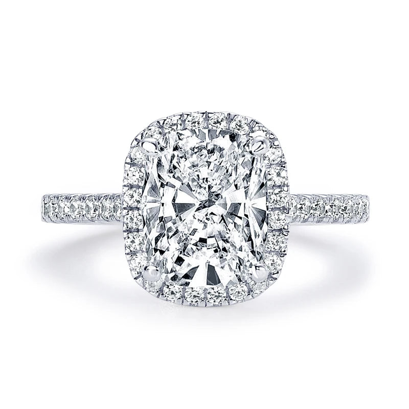 Check Out Our Mobile Watch Price, Womens Cushion Cut Moissanite Wedding Ring Sterling Sliver