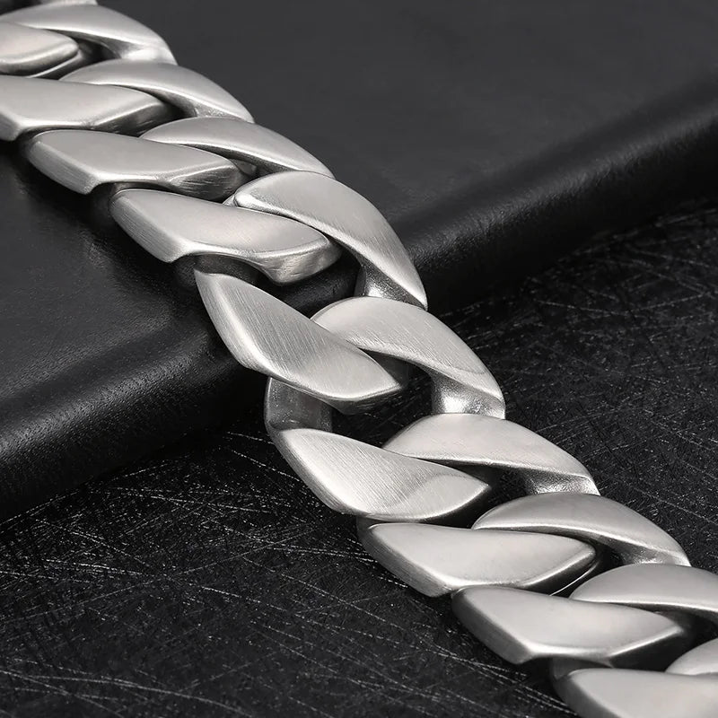 Cuban Chain Dog Bone Charm Necklace for Men and Women