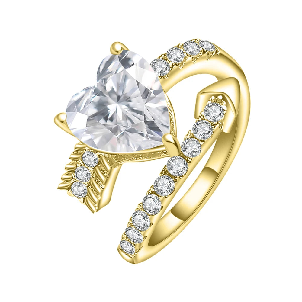 Check Out Our Mobile Watch Price, Heart Cubic Zirconia Wedding Engagement Ring For Women
