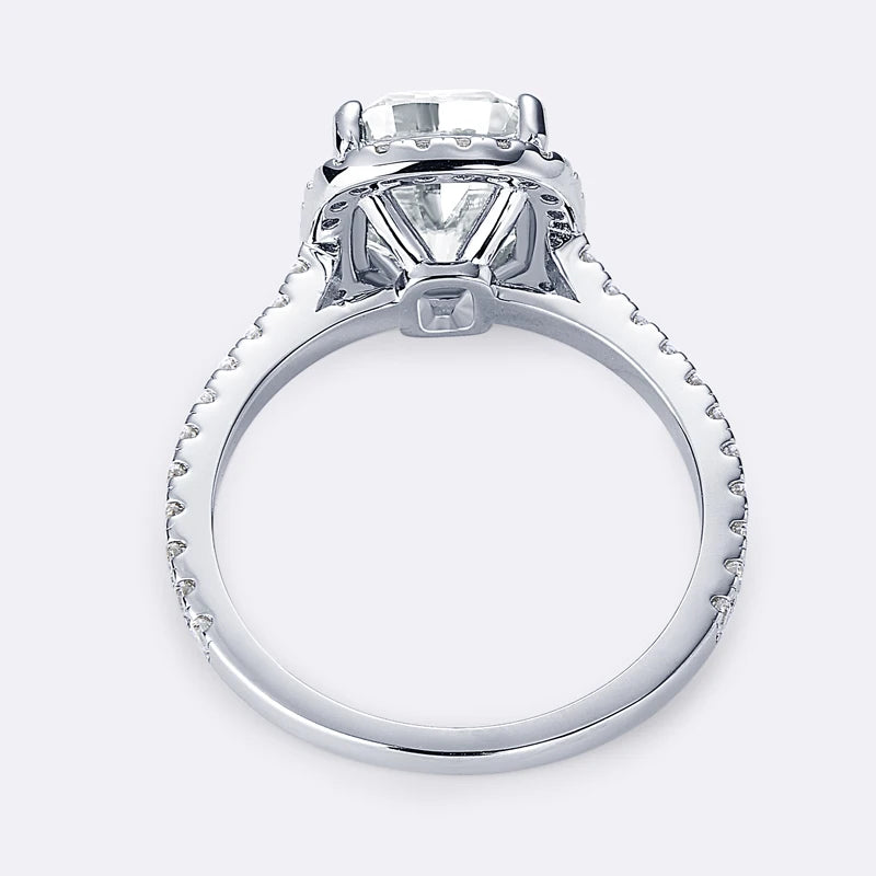 Check Out Our Mobile Watch Price, Womens Cushion Cut Moissanite Wedding Ring Sterling Sliver