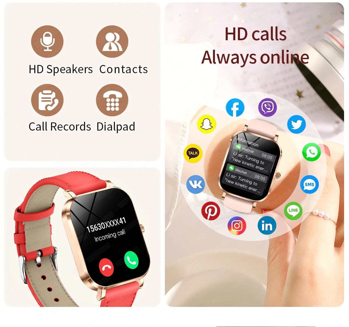 Mobile Watch Price Smart Watch AMOLED Screen Heart Rate