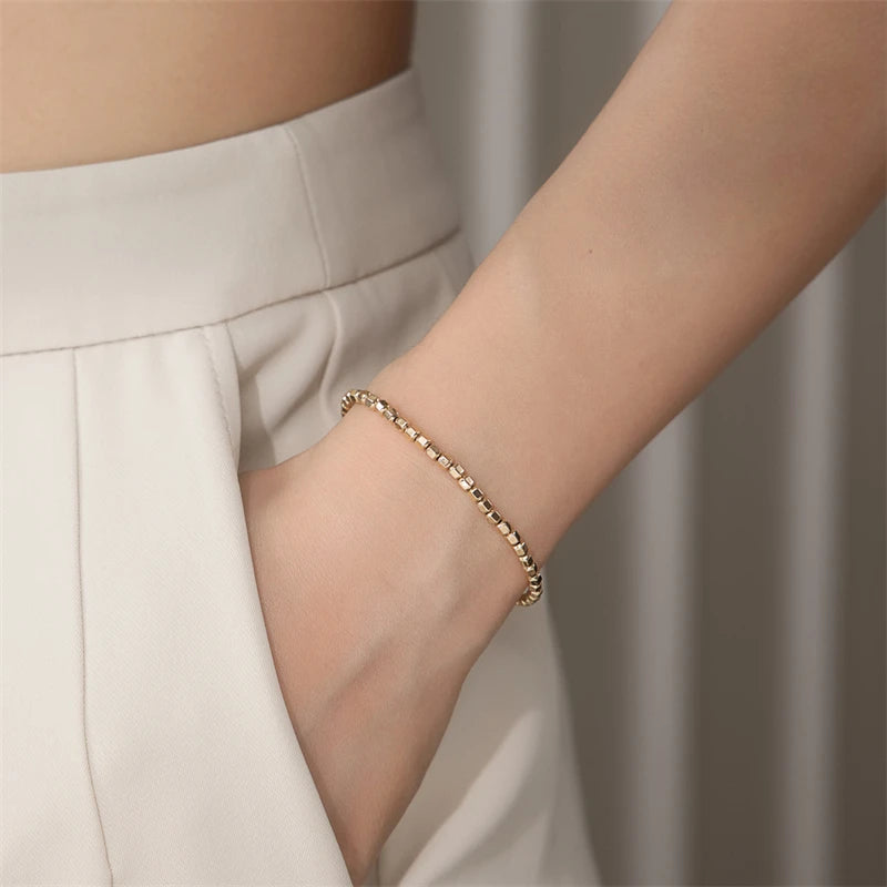 Check Out Our Mobile Watch Price, 14K Gold Filled Bead Bracelet Handmade Anklets for Women