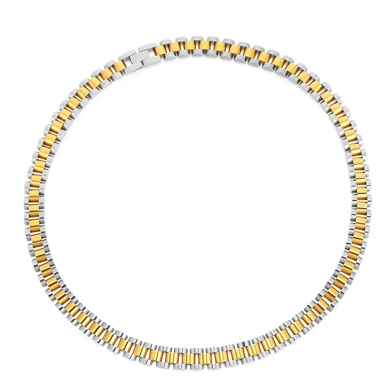 Stainless Steel Watch Chain Necklace for Women/Men