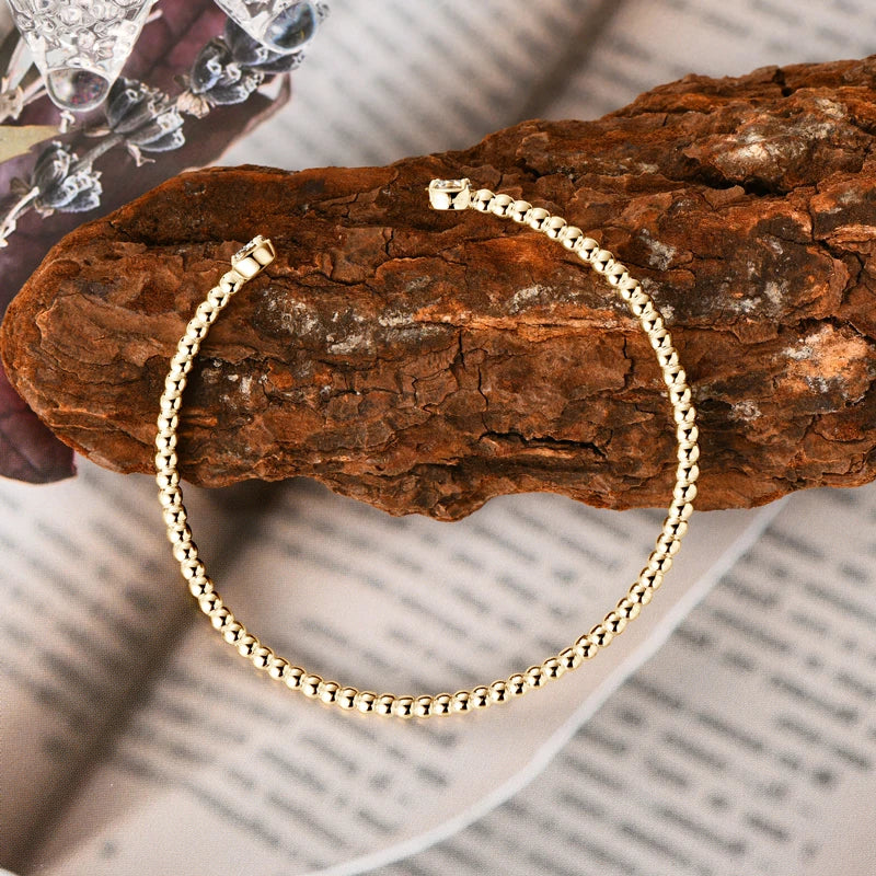 Check Out Our Mobile Watch Price, Womens Bangle Silver Bezel Round Moissanite Bracelet