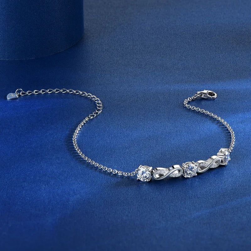 Check Out Our Mobile Watch Price, Womens 18k Gold Plated Moissanite Bracelet Silver Bracelet