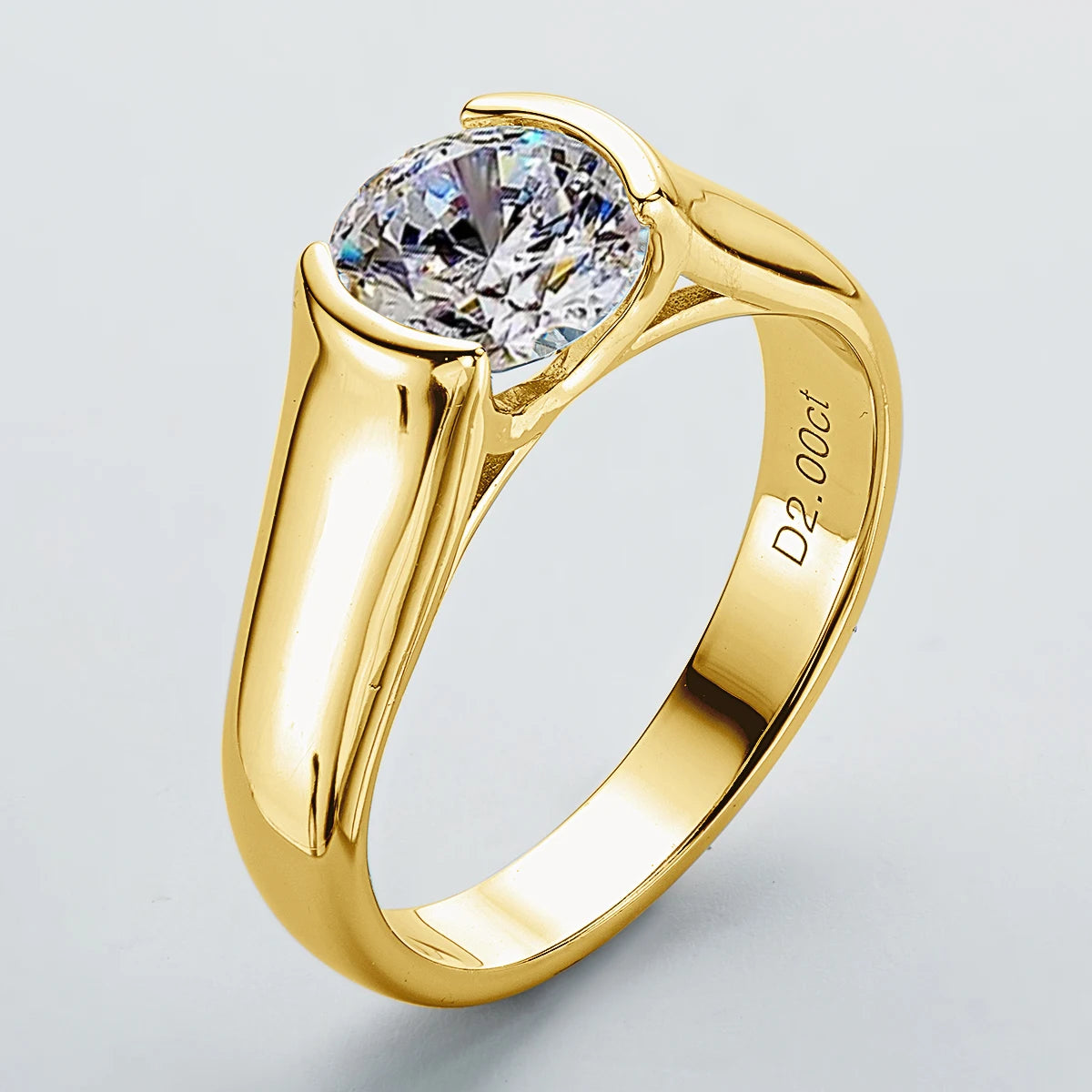 Check Out Our Mobile Watch Price, 925 Silver Solitaire Promise Moissanite Ring For Women