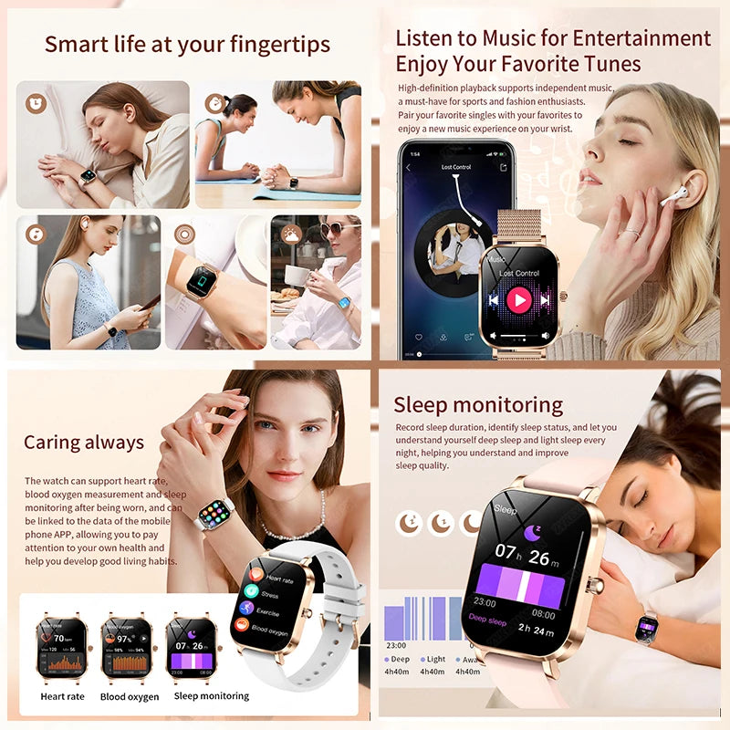 Mobile Watch Price Smart Watch AMOLED Screen Heart Rate