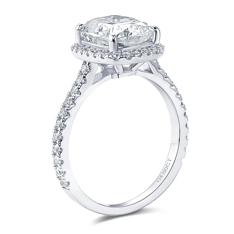 Check Out Our Mobile Watch Price, Womens Cushion Cut Moissanite Wedding Ring Sterling Sliver