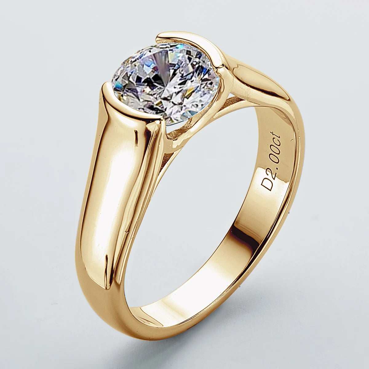 Check Out Our Mobile Watch Price, 925 Silver Solitaire Promise Moissanite Ring For Women