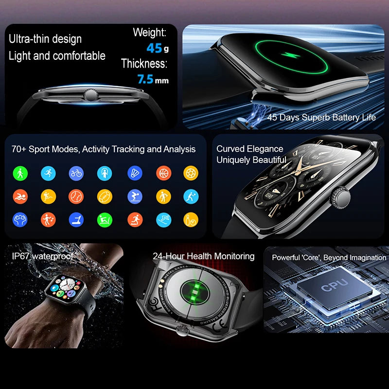 Mobile Watch Price Thin Smart Watch Heart rate Bluetooth