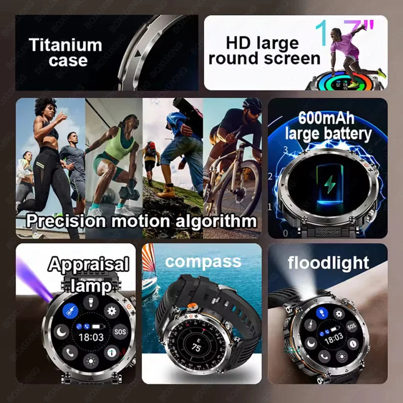 mobile watch price Mens Smart Watch 600mAh LED Flashlight