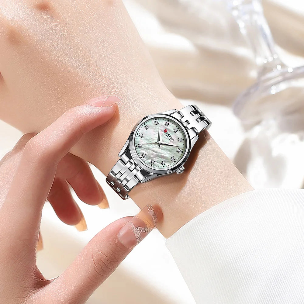 Womens Stainless steel Japanese Movement Quartz Watch