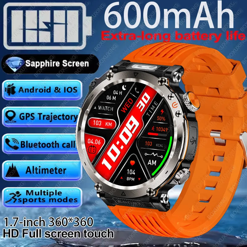 mobile watch price Mens Smart Watch 600mAh LED Flashlight