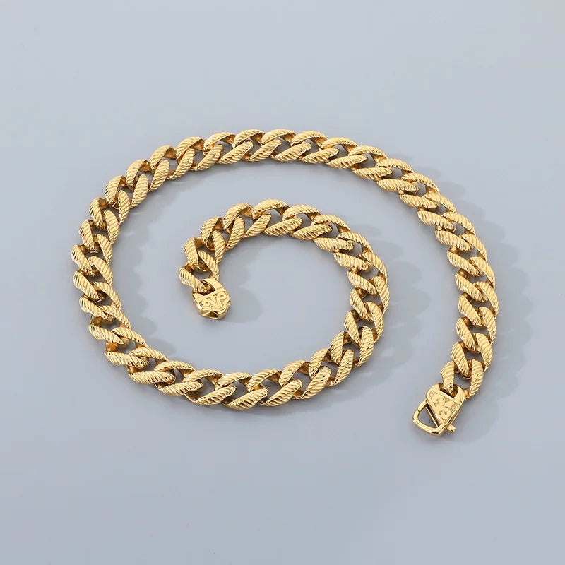 Twisted Stainless Steel Necklace for Men
