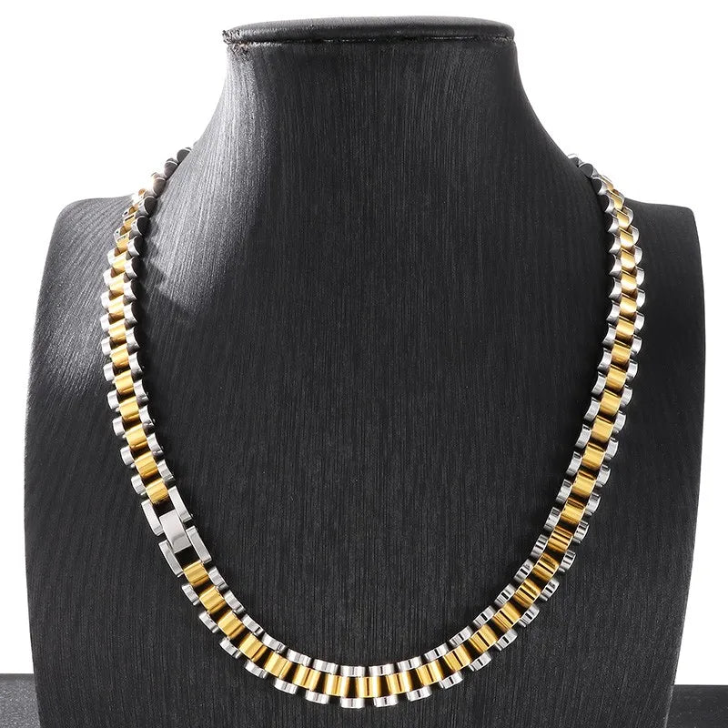 Stainless Steel Watch Chain Necklace for Women/Men