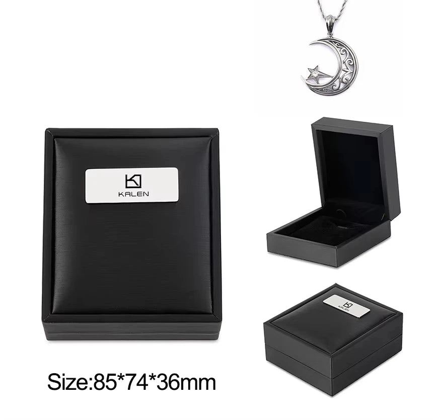 Check Out Our Mobile Watch Price, Men's,Women Punk Moon Globe Charm Pendant Necklace
