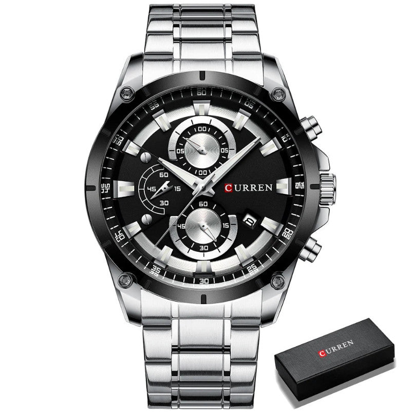 Men's Luxury Sport Quartz Gold Wristwatch