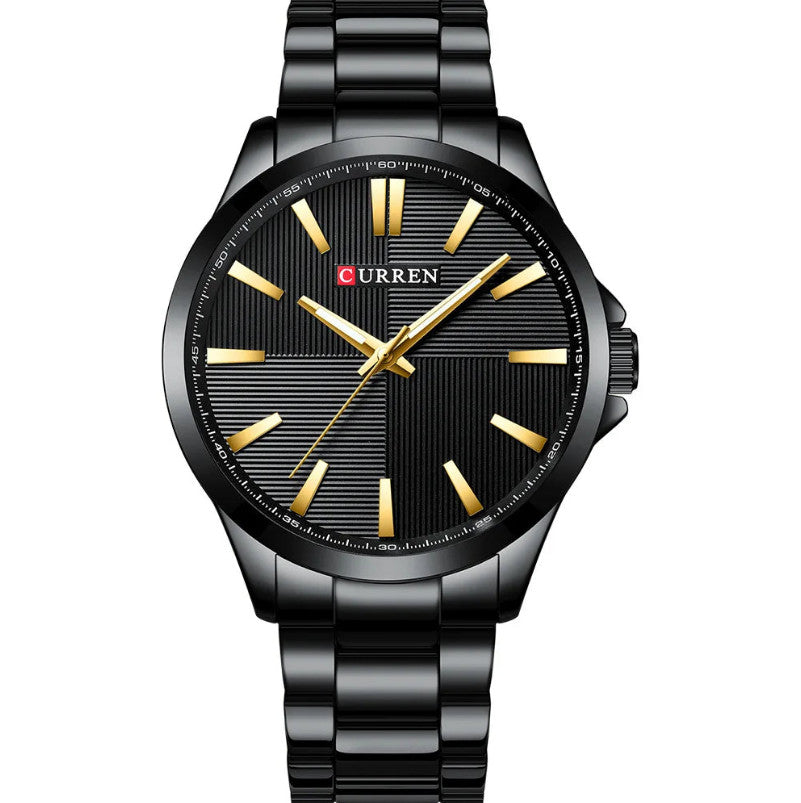Mens Stainless Steel Fashion Business Quartz Watch