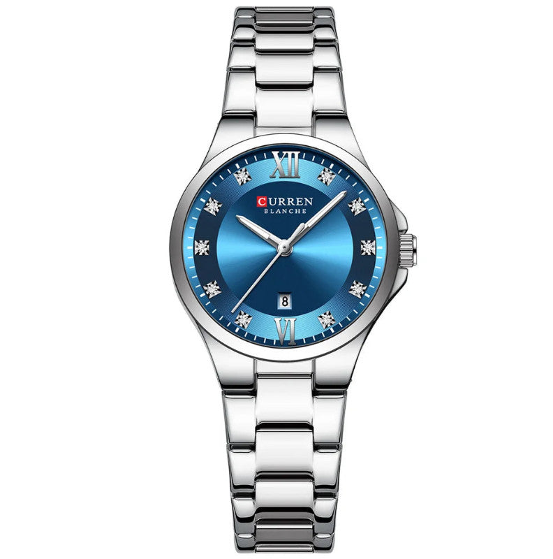 Women Stainless Steel Waterproof Luminous Quartz Watch