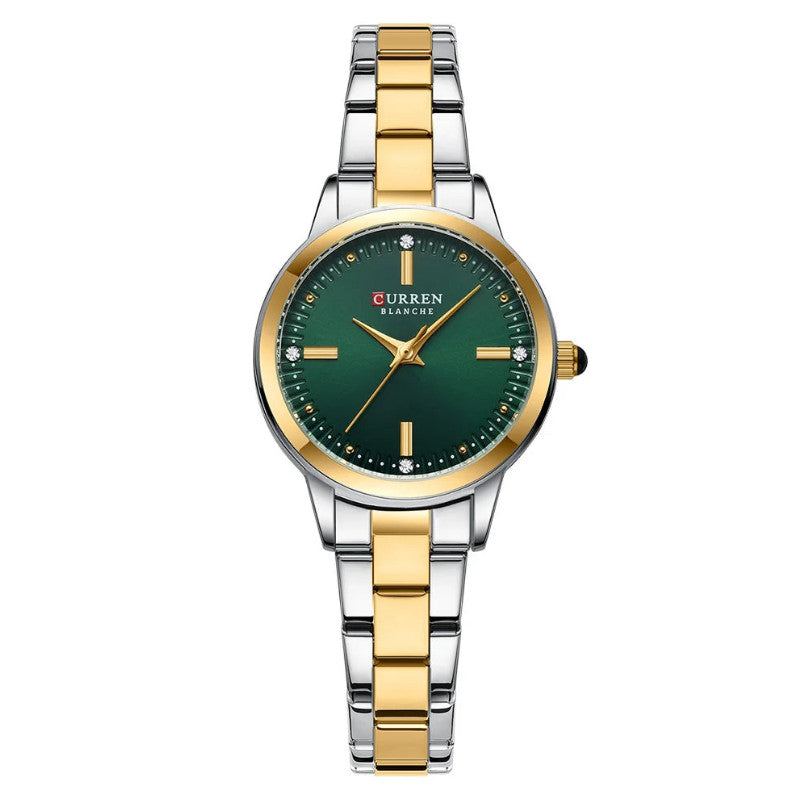 Womens Stainless Steel Waterproof Quartz Watch
