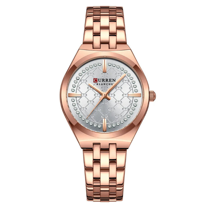 Women Stainless Steel Waterproof Quartz Watch
