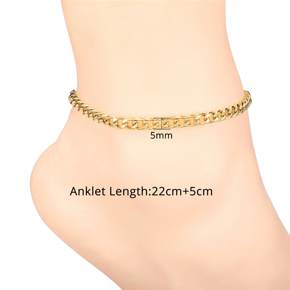Figaro Bead Chain Anklet for Women And Girls