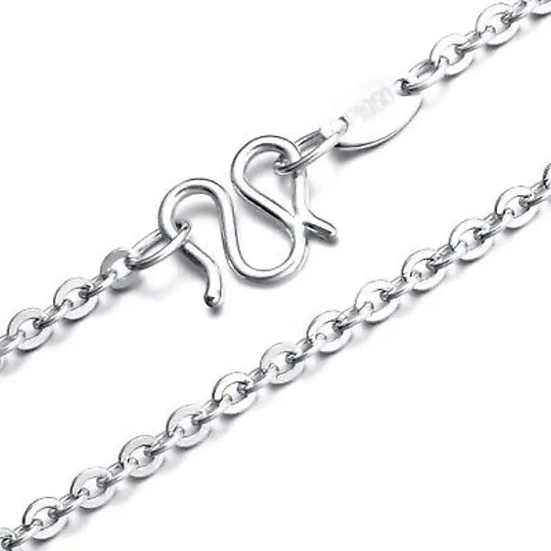 Platinum 950 Pt950 Necklace For Women O Link Necklace.