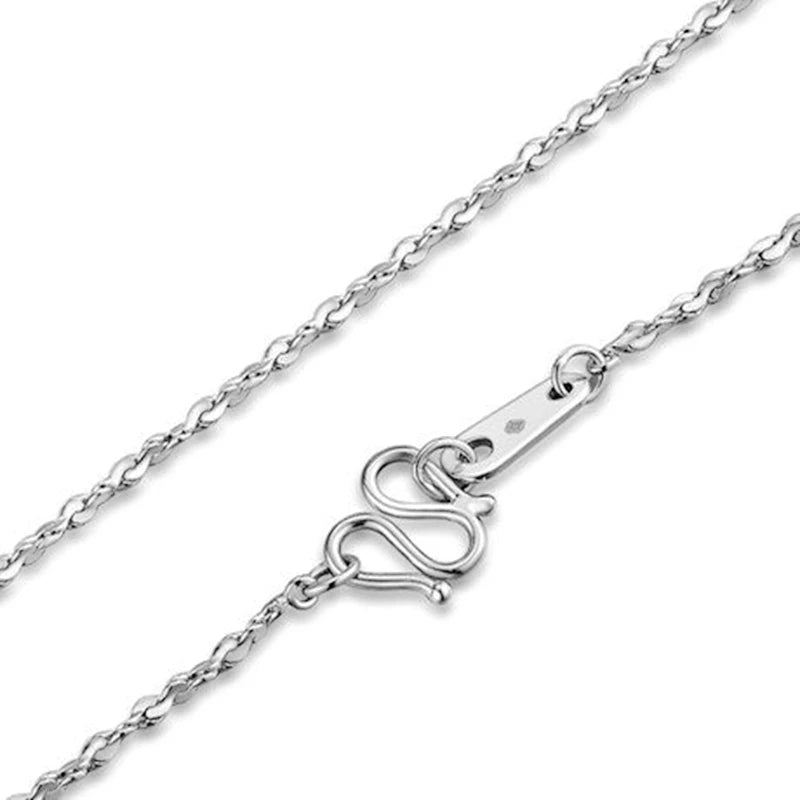 Platinum 950 Women's Female 1.2mmW Full Star Chain 18nch Neckalce.