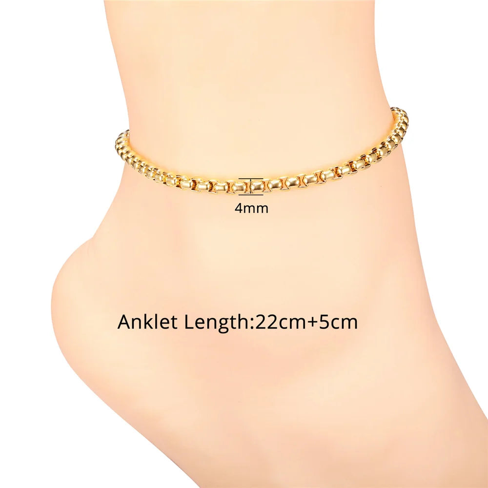 Figaro Bead Chain Anklet for Women And Girls