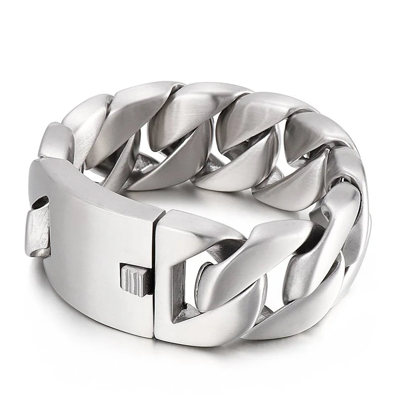 Men's 316 Stainless Steel Gold Bracelet Bangle