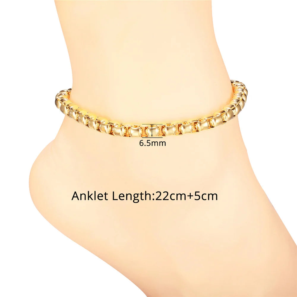 Figaro Bead Chain Anklet for Women And Girls