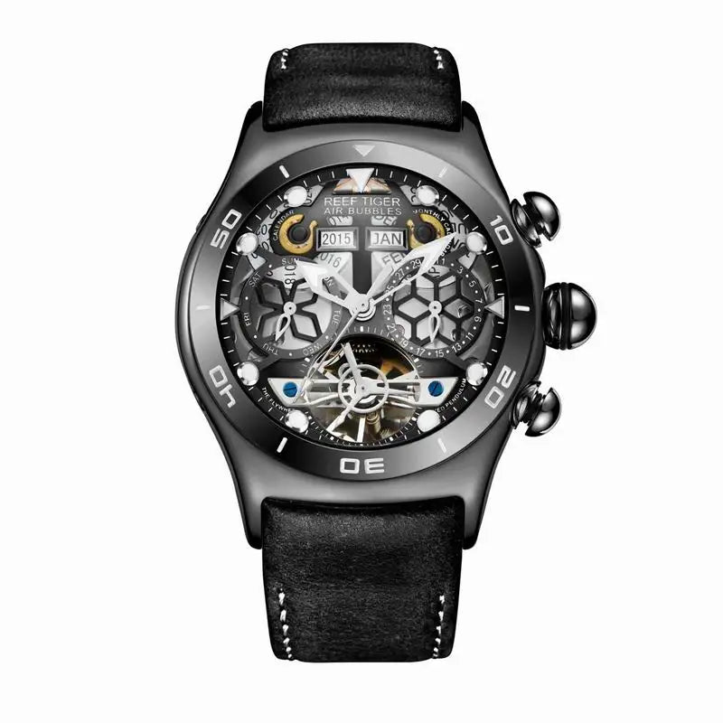 Sport Watch For Men Skeleton Luminous Watch.