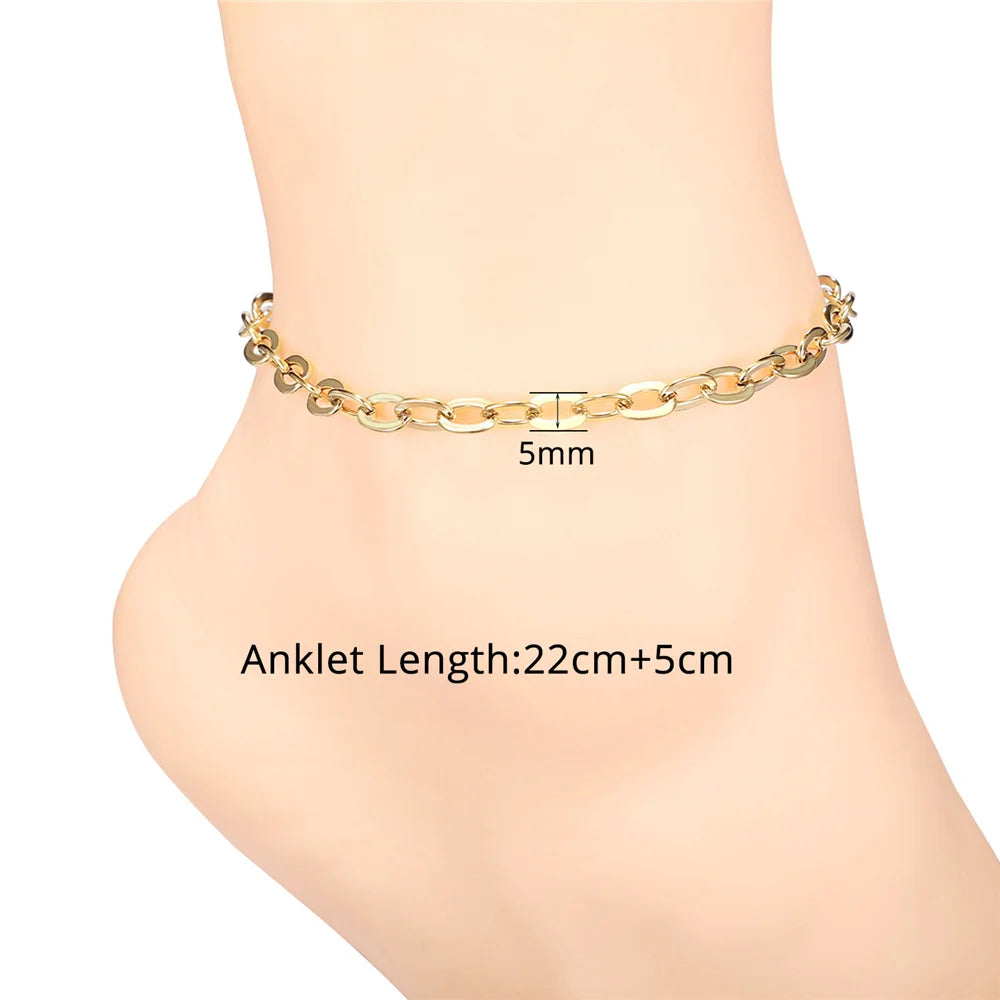 Figaro Bead Chain Anklet for Women And Girls