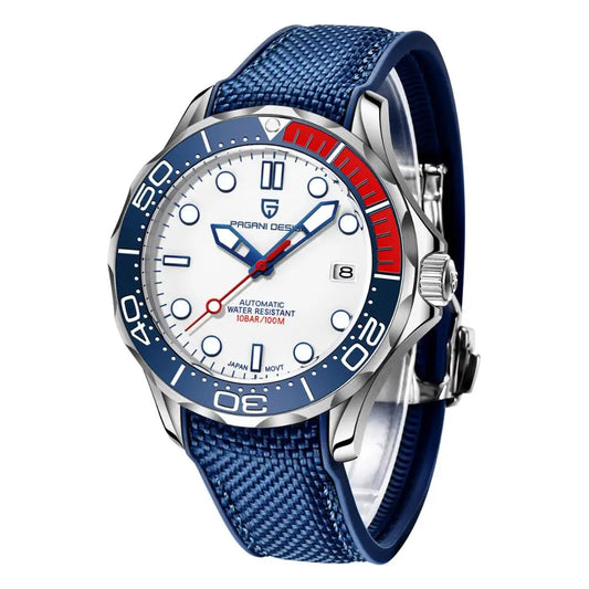 Men's watches, mechanical automatic waterproof Curved sapphire.